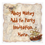 Invitation de fête d'anniversaire de pirate