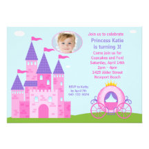 Invitation de fête d'anniversaire de princesse
