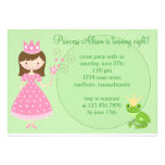 Invitation de fête d'anniversaire de princesse