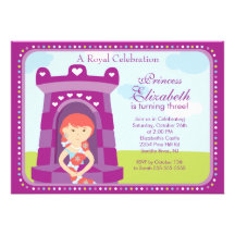 Invitation de fête d'anniversaire de princesse