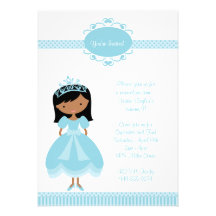 Invitation de fête d'anniversaire de princesse
