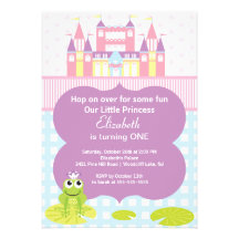 Invitation de fête d'anniversaire de princesse de 