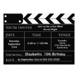 Invitation de fête d'anniversaire de SOIRÉE CINÉMA