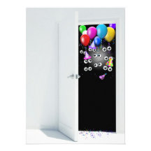 Invitation de fête d'anniversaire de surprise avec