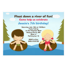 Invitation de fête d'anniversaire de tuyauterie de