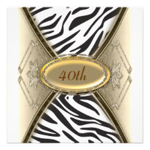 Invitation de fête d'anniversaire de zèbre