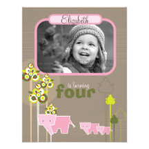 Invitation de fête d'anniversaire d'enfant de fami