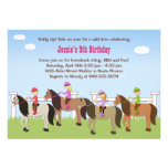 Invitation de fête d'anniversaire d'équitation