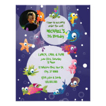 Invitation de fête d'anniversaire des enfants de t