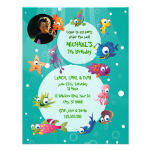 Invitation de fête d'anniversaire des enfants de t