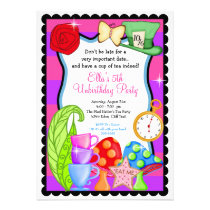 Invitation de fête d'anniversaire du pays des merv invitations