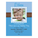 INVITATION DE FÊTE D'ANNIVERSAIRE : : joli 3 Carte Postale