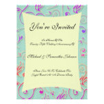 Invitation de fête de confettis de fête d'annivers