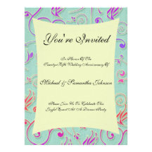 Invitation de fête de confettis de fête d'annivers
