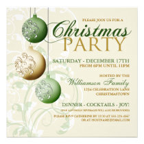 Invitation de fête de fête de Noël invitations
