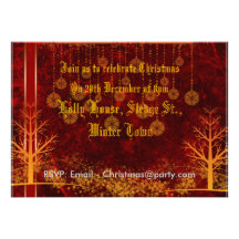 Invitation de fête de Noël