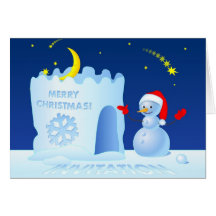 Invitation de fête de Noël Carte De Vœux
