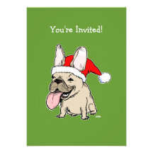 Invitation de fête de Noël de Père Noël de bouledo