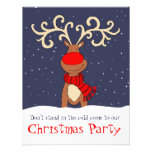 Invitation de fête de Noël de Rudolph
