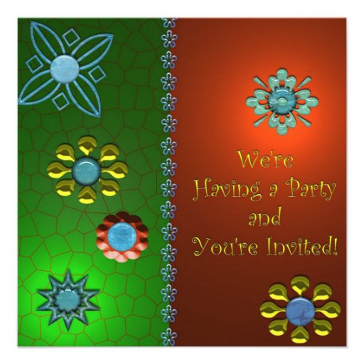 Invitation de fête de partie