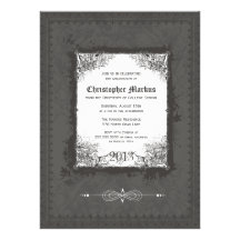 Invitation de fête de remise des diplômes de cadre