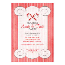 Invitation de fête de vacances de sucre de canne