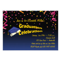 Invitation de fête d'obtention du diplôme