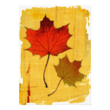 Invitation de feuille d'automne