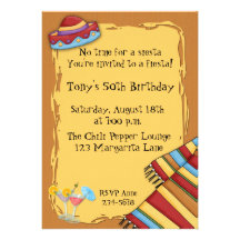 Invitation de fiesta