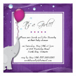 Invitation de fille d'éléphant d'invitation de par