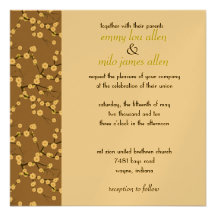 invitation de fleurs de cerisier