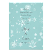 Invitation de flocons de neige