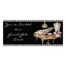 Invitation de gala de piano quart de queue