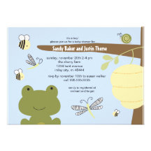 Invitation de grenouille et d'amis