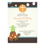 Invitation de grenouille et de tortue du dévouemen invitations