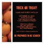 Invitation de Halloween de citrouilles