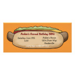 Invitation de hot dog