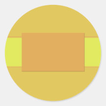 Invitation de jaune orange autocollants ronds