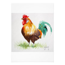 Invitation de jeune coq