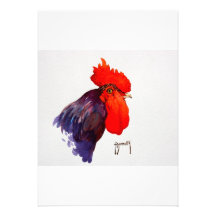Invitation de jeune coq