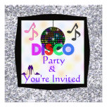 Invitation de la partie BLING de THÈME de disco