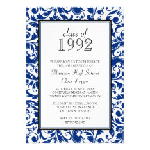 Invitation de la Réunion de classe de damassé de r