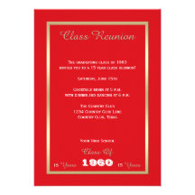 Invitation de la Réunion de classe de lycée -- Tou