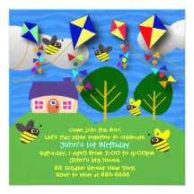 Invitation de l'anniversaire de l'enfant : 058 cer