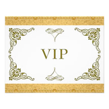 Invitation de l'or VIP