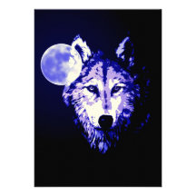 Invitation de loup et de lune