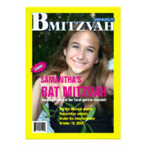 Invitation de magazine de B Mitzvah invitations