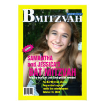Invitation de magazine de B Mitzvah, B'Not