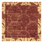 Invitation de mariage damassé de lavande