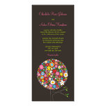 invitation de mariage d'arbre de bruit de fleurs d